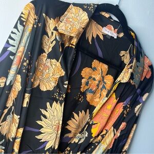 Plus Size Dress 1XL 2XL Fall  Long Sleeve Wrap Dress All Occasions Wedding